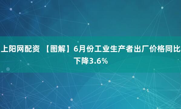 上阳网配资 【图解】6月份工业生产者出厂价格同比下降3.6%